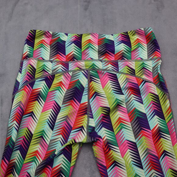 Fabletics Pants Womens XS Multicolor Capri Elastic Waist Pull On Stretch - Picture 15 of 16